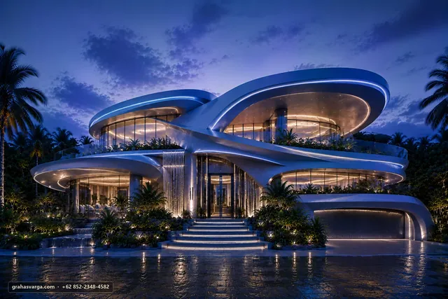 Arsitektur untuk Kabupaten Bintan. — pandangan arsitektur 2
